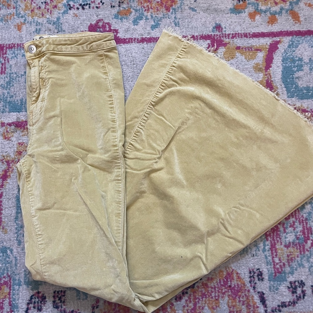 Free People flared velvet pants, size 26